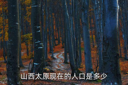 山西太原現在的人口是多少