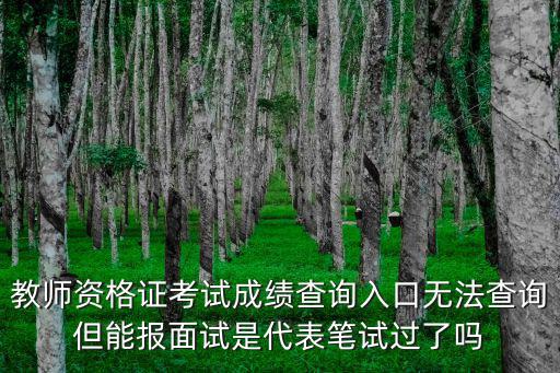 教資成績查詢入口，山東省教師資格證成績查詢時間