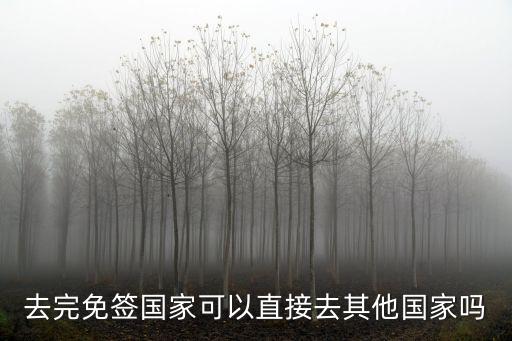去完免簽國家可以直接去其他國家嗎
