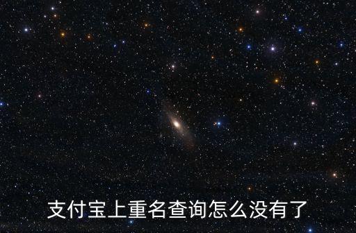 支付寶上重名查詢?cè)趺礇]有了
