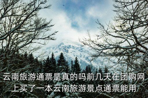 云南旅游通票是真的嗎前幾天在團購網上買了一本云南旅游景點通票能用