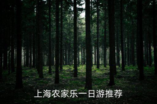 上海農(nóng)家樂一日游推薦