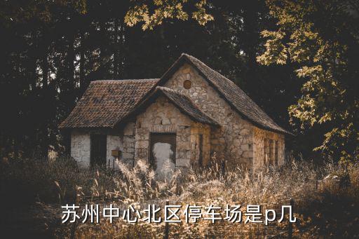蘇州中心北區停車場是p幾