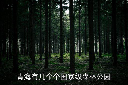 國家森林公園名單，青海有幾個個國家級森林公園