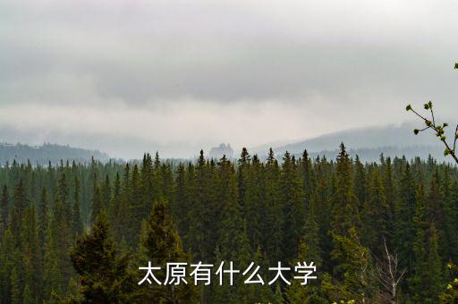 太原有什么大學