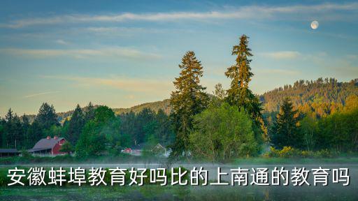 安徽蚌埠教育好嗎比的上南通的教育嗎