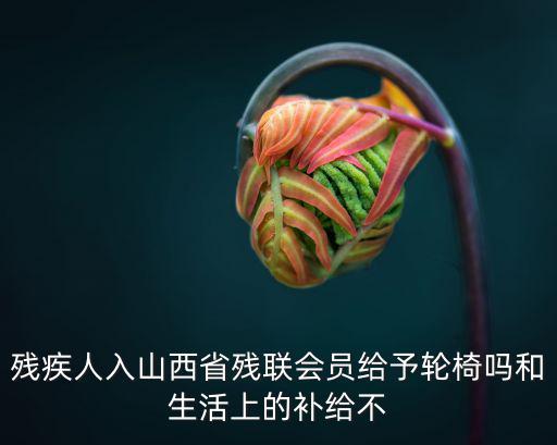 殘疾人入山西省殘聯會員給予輪椅嗎和生活上的補給不