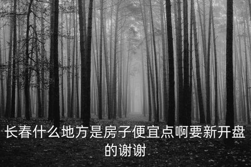 遠洋戛納小鎮，長春什么地方是房子便宜點啊要新開盤的謝謝