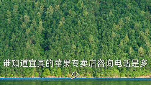 蘋果專賣店電話，誰知道宜賓的蘋果專賣店咨詢電話是多少