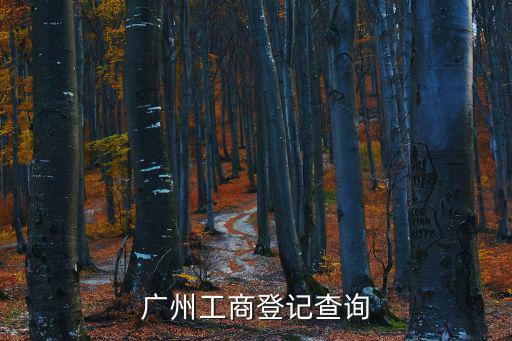 廣州工商登記查詢