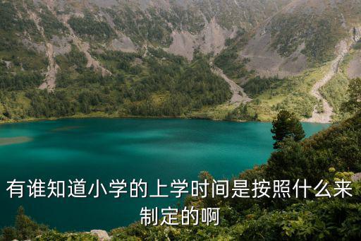 有誰知道小學的上學時間是按照什么來制定的啊