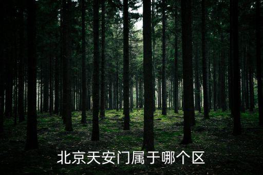 北京天安門屬于哪個區