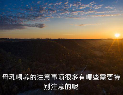 母乳喂養(yǎng)的注意事項(xiàng)很多有哪些需要特別注意的呢