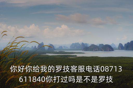 你好你給我的羅技客服電話08713611840你打過嗎是不是羅技