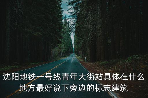 沈陽(yáng)青年大街，沈陽(yáng)地鐵一號(hào)線青年大街站具體在什么地方最好說(shuō)下旁邊的標(biāo)志建筑