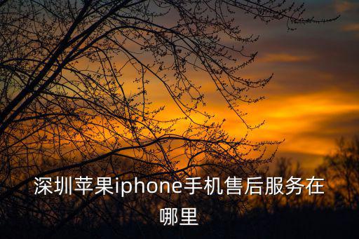 深圳蘋果iphone手機售后服務在哪里
