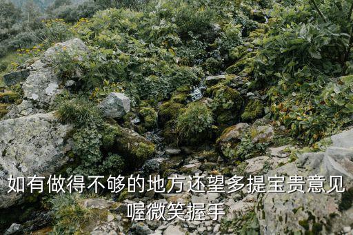 如有做得不夠的地方還望多提寶貴意見喔微笑握手