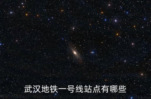 武漢地鐵一號線站點有哪些