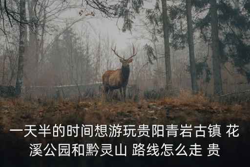 一天半的時間想游玩貴陽青巖古鎮(zhèn) 花溪公園和黔靈山 路線怎么走 貴
