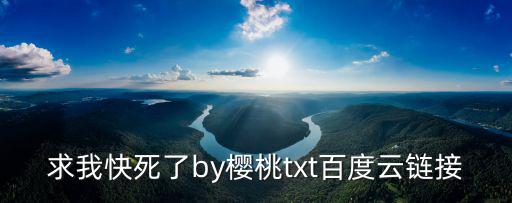 求我快死了by櫻桃txt百度云鏈接