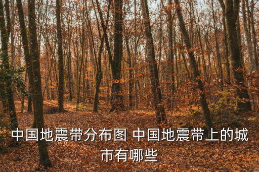 中國地震帶分布圖 中國地震帶上的城市有哪些