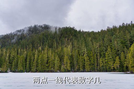 兩點(diǎn)一線(xiàn)代表數(shù)字幾