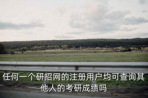 研招網(wǎng)查成績，任何一個研招網(wǎng)的注冊用戶均可查詢其他人的考研成績嗎