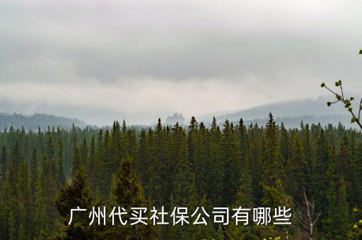 廣州代買社保公司有哪些