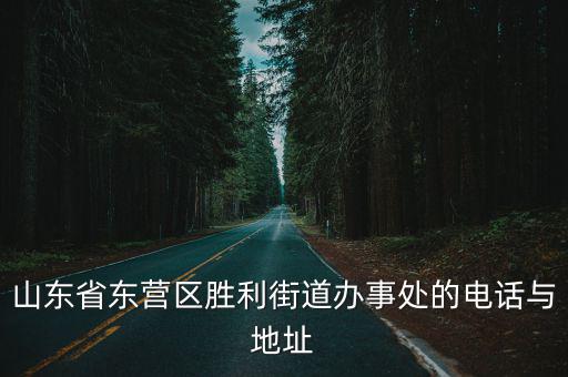 山東省東營(yíng)區(qū)勝利街道辦事處的電話與地址