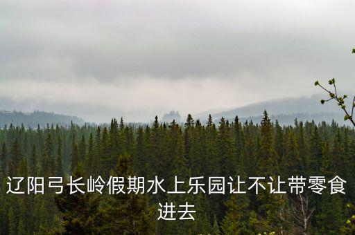 遼陽弓長嶺假期水上樂園讓不讓帶零食進去
