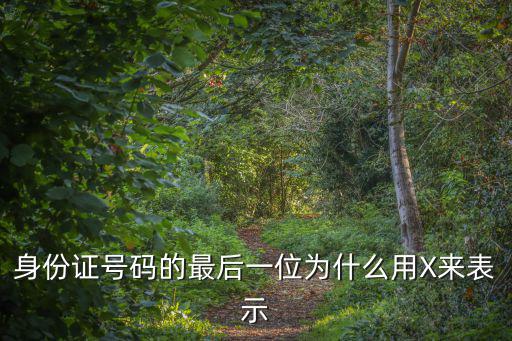 身份證號碼的最后一位為什么用X來表示