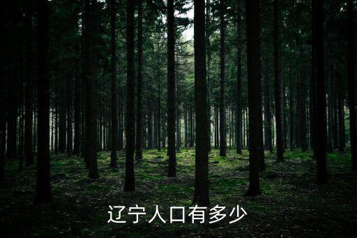 遼寧人口有多少