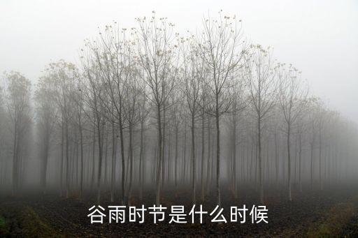 谷雨時節是什么時候
