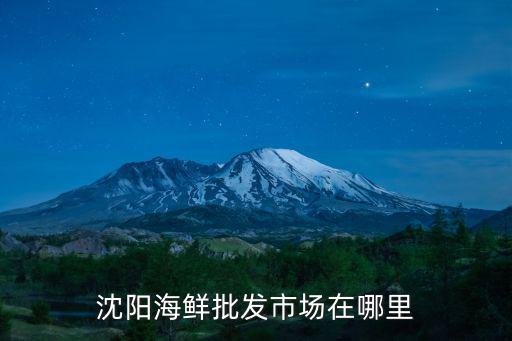 沈陽海鮮批發(fā)市場在哪里