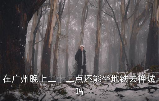 在廣州晚上二十二點還能坐地鐵去禪城嗎