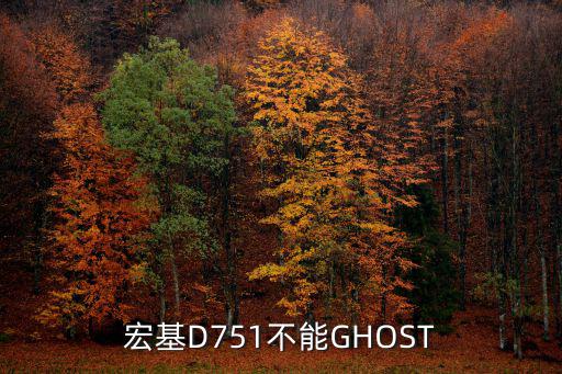 宏基D751不能GHOST