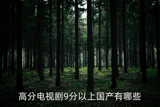 國產(chǎn)高分電視劇，豆瓣上評分最高的國產(chǎn)劇是哪部