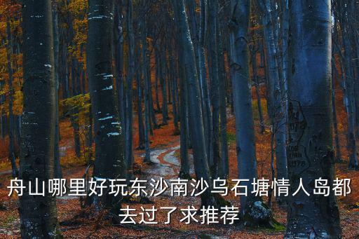 舟山哪里好玩東沙南沙烏石塘情人島都去過了求推薦