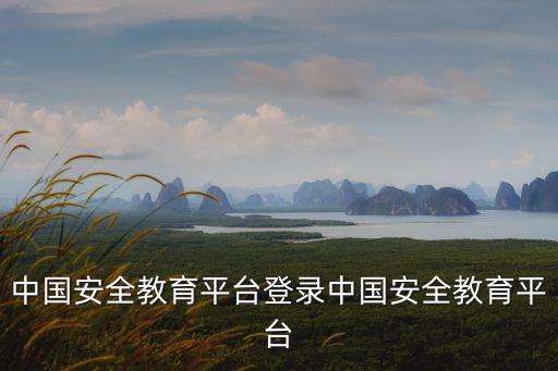中國安全教育平臺登錄中國安全教育平臺