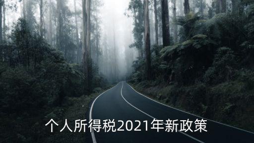 個人所得稅2021年新政策
