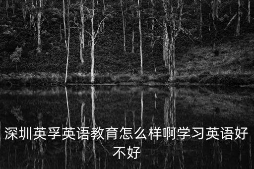 深圳英孚英語教育怎么樣啊學習英語好不好