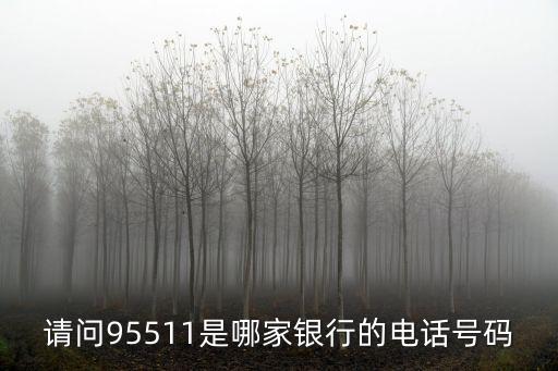 請問95511是哪家銀行的電話號碼