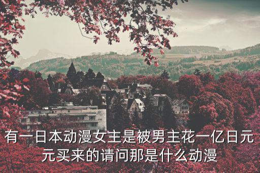 有一日本動(dòng)漫女主是被男主花一億日元元買來的請(qǐng)問那是什么動(dòng)漫