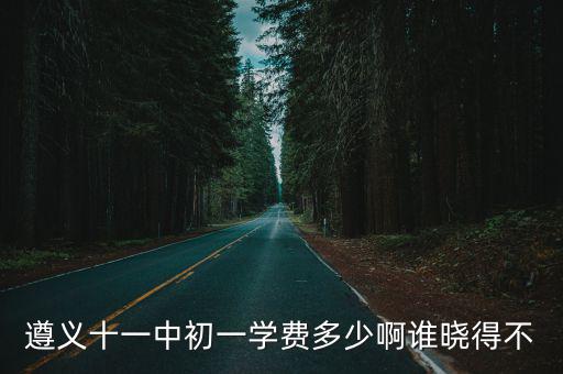 遵義十一中初一學費多少啊誰曉得不