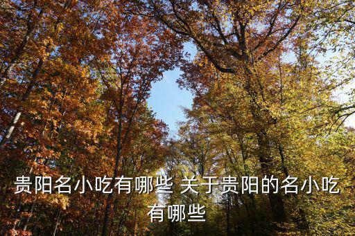 貴州名小吃，貴州特色小吃有哪些呢