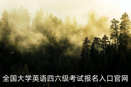 全國(guó)大學(xué)英語(yǔ)四六級(jí)考試報(bào)名入口官網(wǎng)