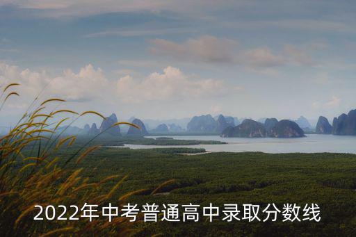 2022年中考普通高中錄取分?jǐn)?shù)線