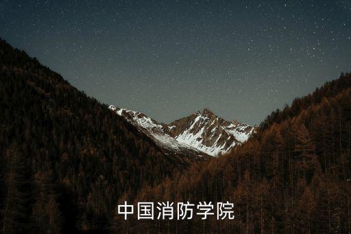 中國消防救援學院官網，中國消防學院