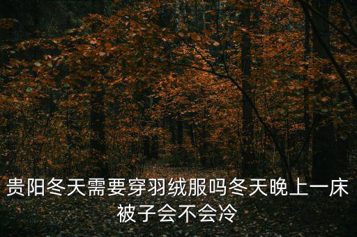 貴陽冬天需要穿羽絨服嗎冬天晚上一床被子會不會冷