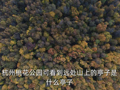 杭州桃花公園可看到遠處山上的亭子是什么亭子